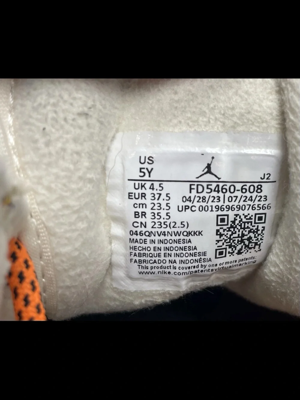 Size 5YUS - Nike Air Jordan 1 Mid Plaid Night Maroon Black White FD5460-608
